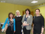 С преподавателями Луганского  университета Оксаной Владимировной Шкуран и Жанной Викторовной Марфиной 